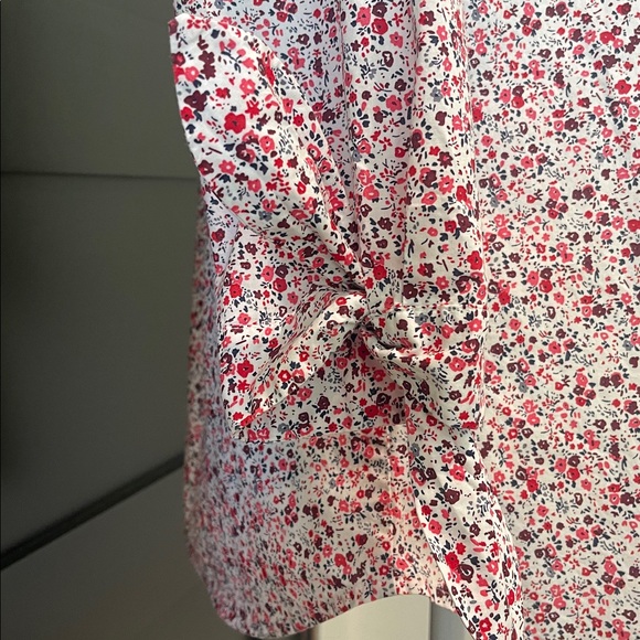 Banana Republic Cotton CottageCore Button Down Shirt With Ties At Cuffs Size M - Picture 3 of 7